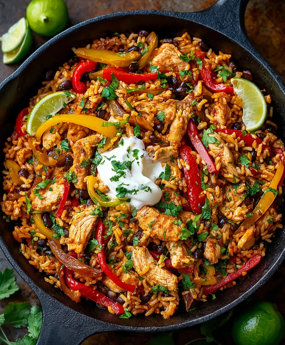 Easy One-Pan Fajita Rice Bowls - Quick Weeknight Meal