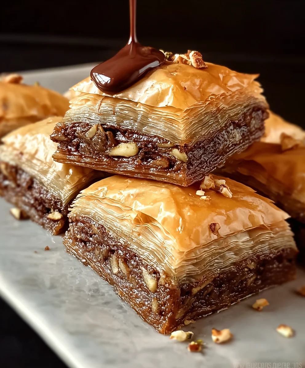 Nutella Baklava- Decadent Chocolate Hazelnut Dessert
