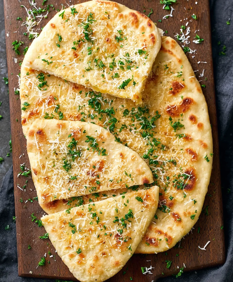 Easy Garlic Flatbreads - Delicious Quick Recipe