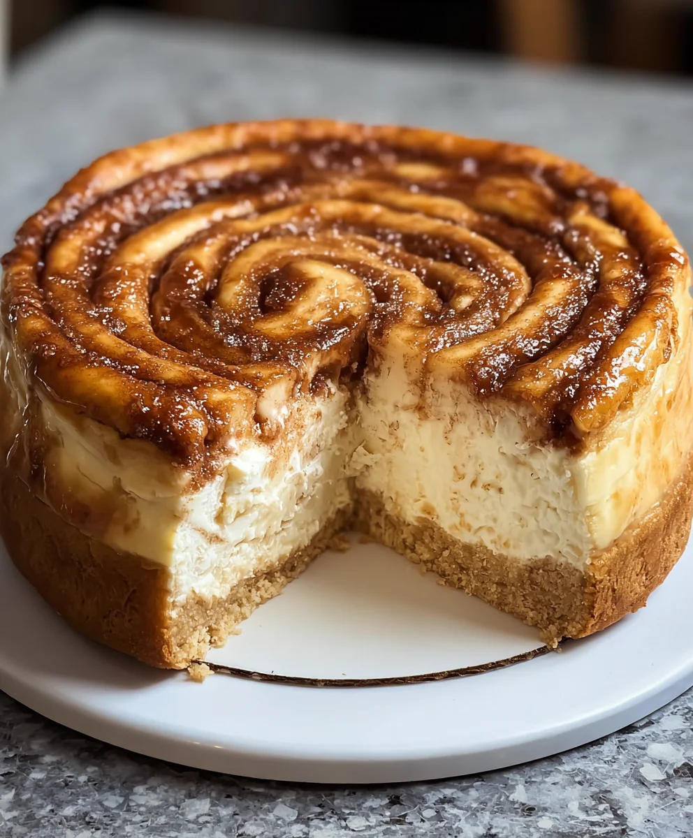 Cinnamon Roll Honeybun Cheesecake Bliss