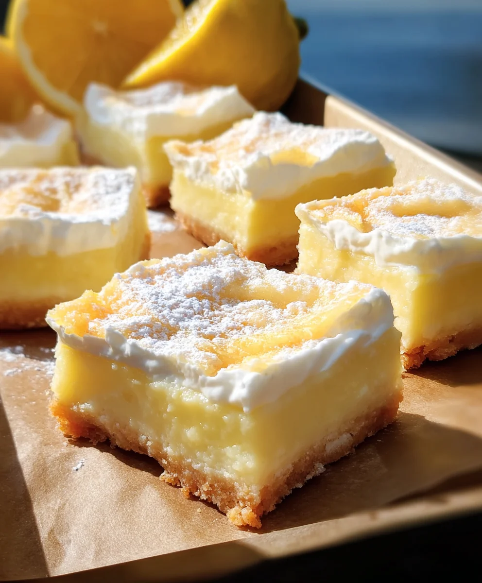 Tangy Citrus Dessert Squares - Refreshing Sweet Treat