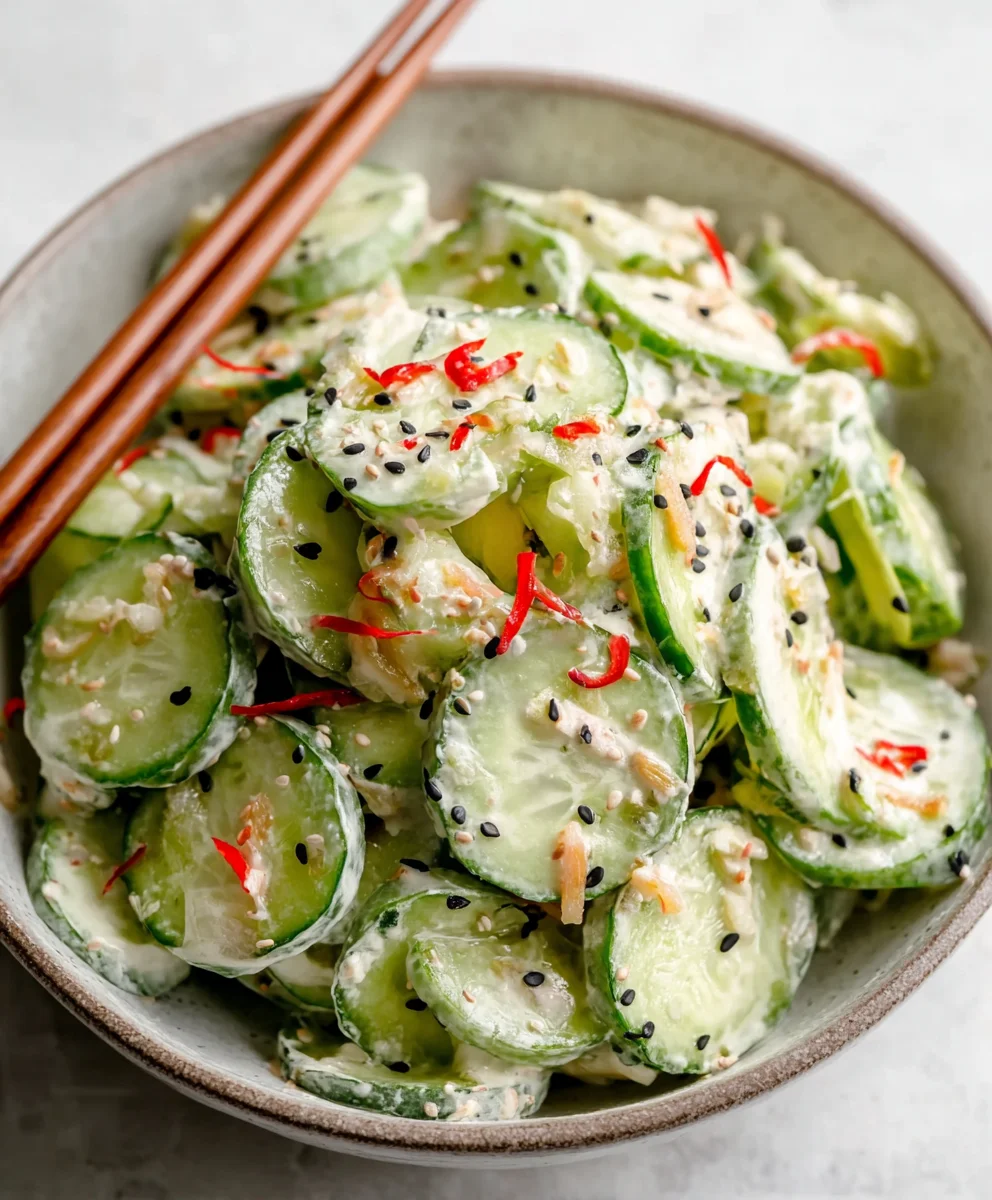 Easy California Roll Cucumber Salad-Fresh & Flavorful