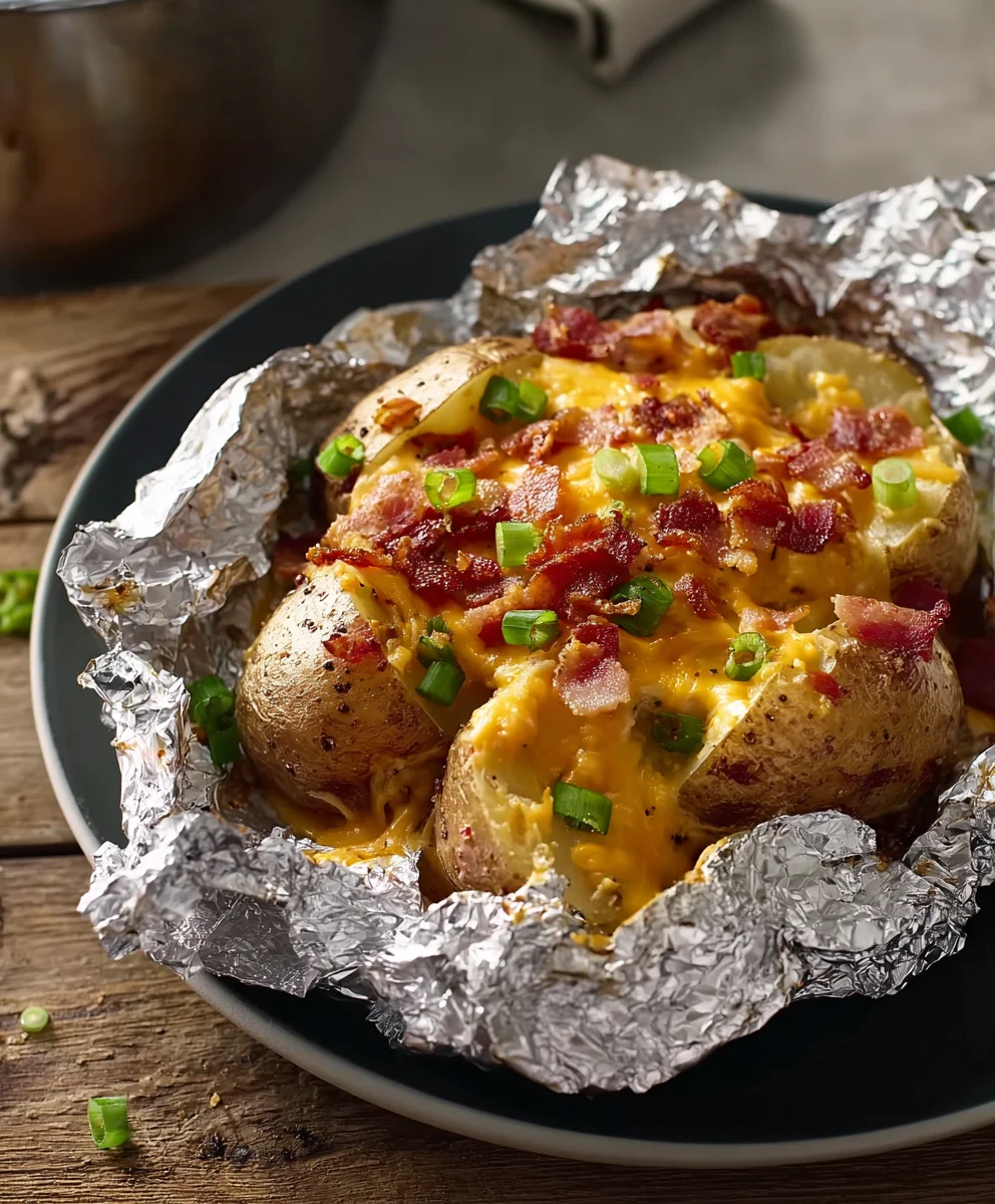 Cheesy Beef Beef Bacon Ranch Potatoes-Easy Foil Packets