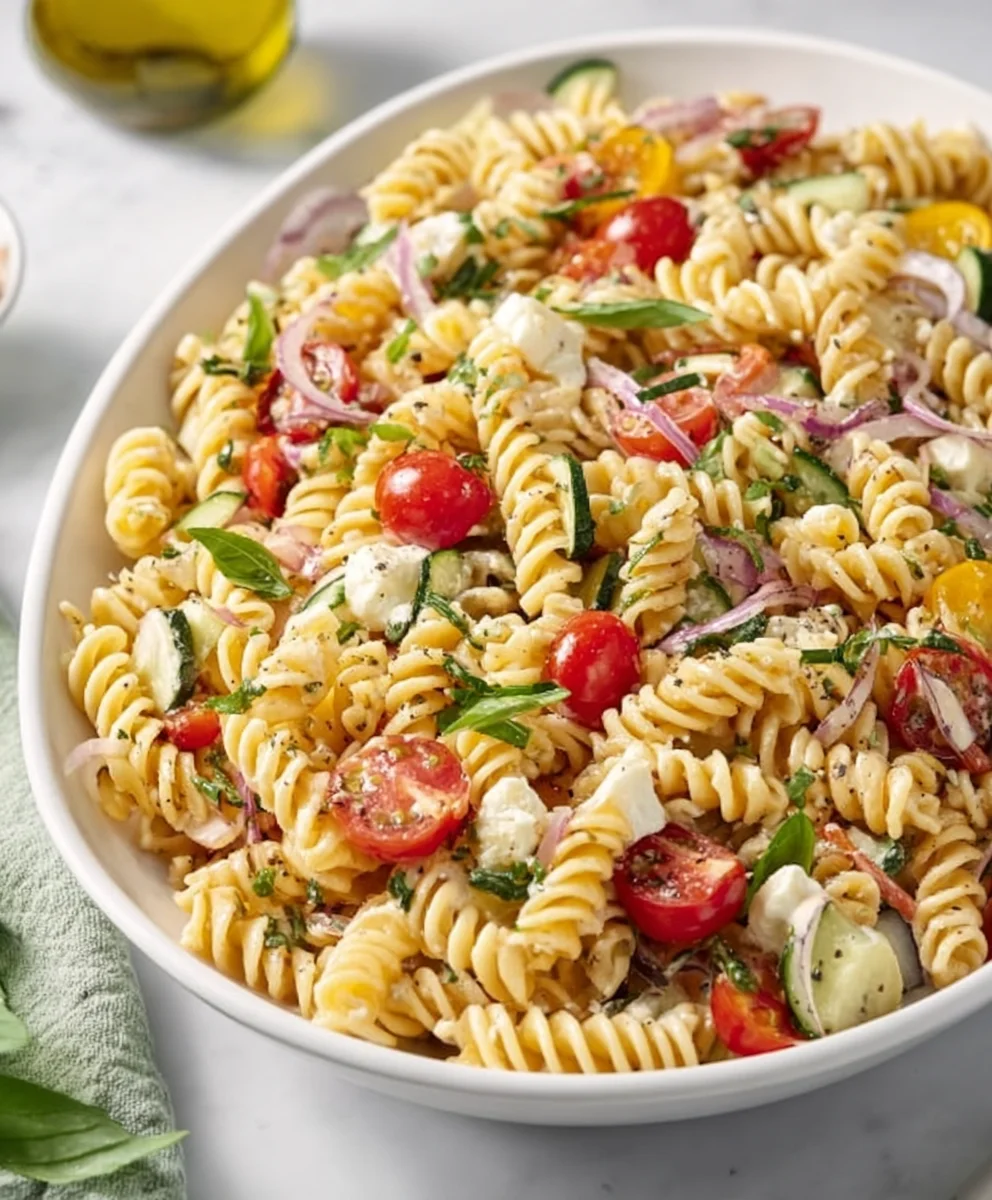High Protein Italian Pasta Salad-Healthy & Delicious