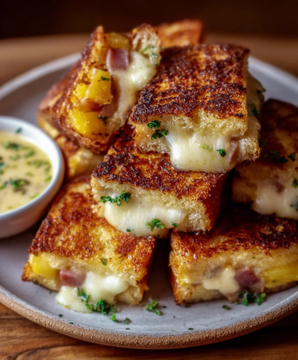 Hawaiian Roll Grilled Cheese- Easy Sweet & Savory Recipe