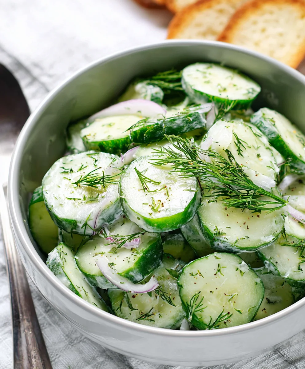 Cucumber Dill Salad- Fresh & Easy Recipe
