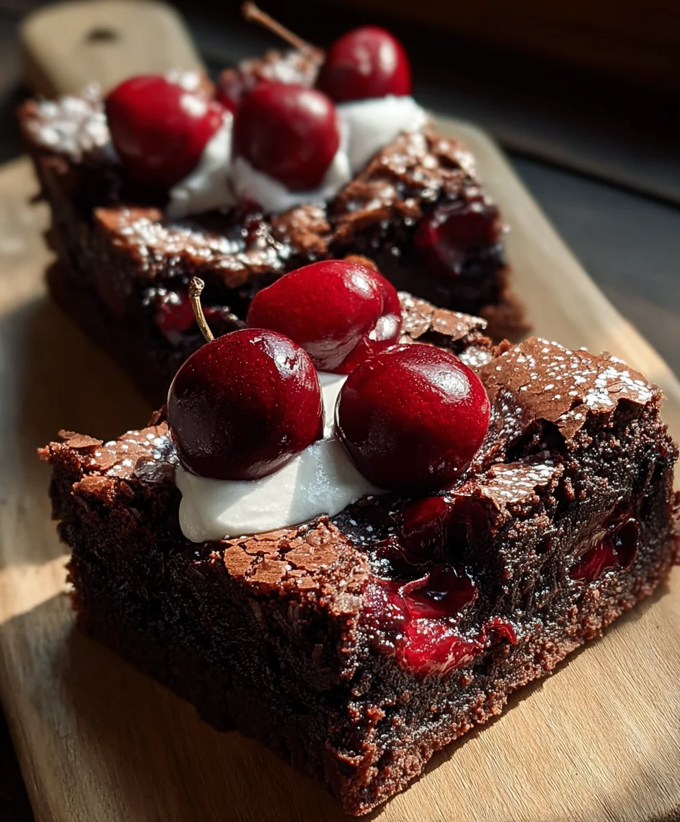 Small-Batch Black Forest Brownies-Decadent Treat