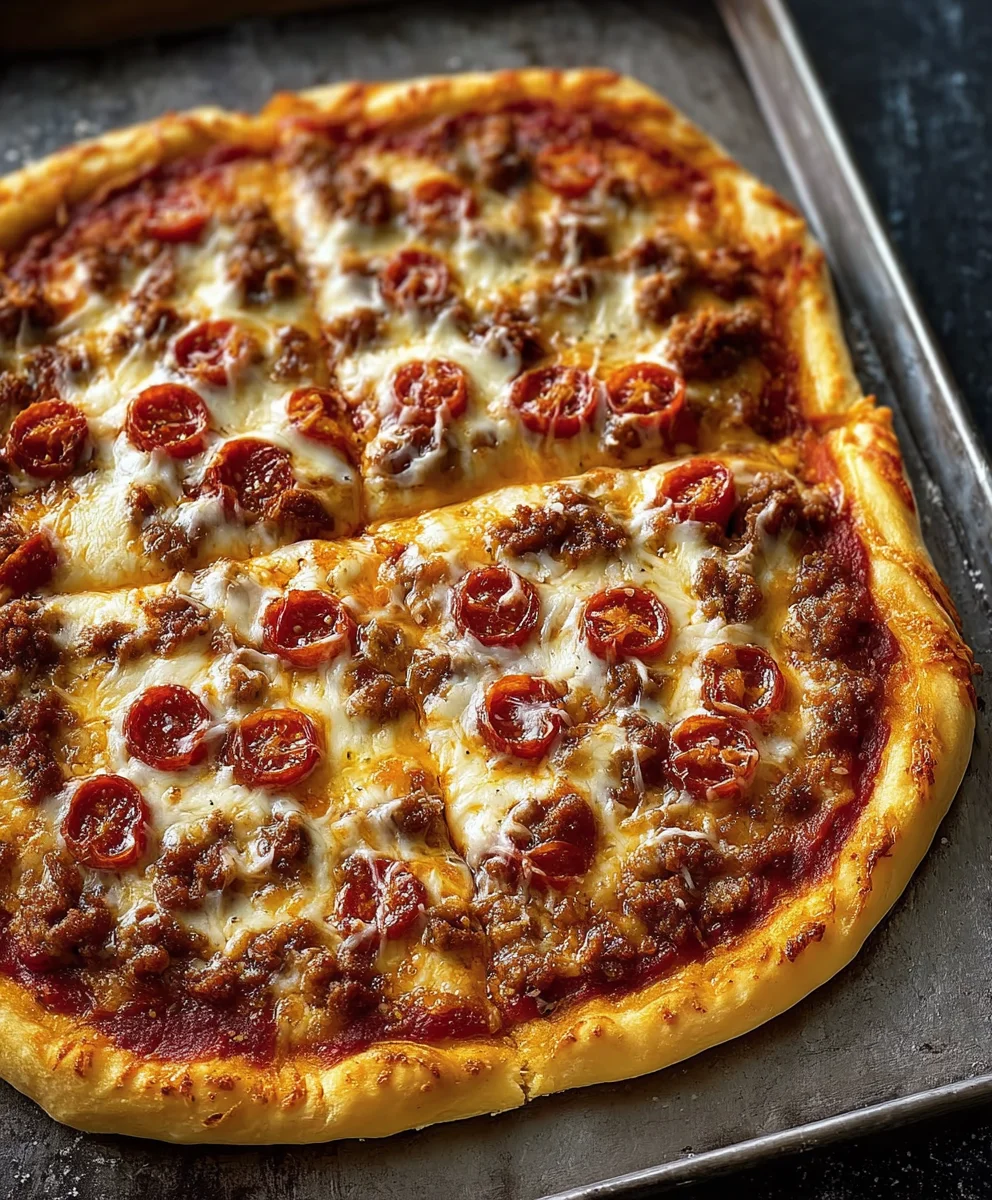 Ultimate School Pizza- Easy Beef Recipe