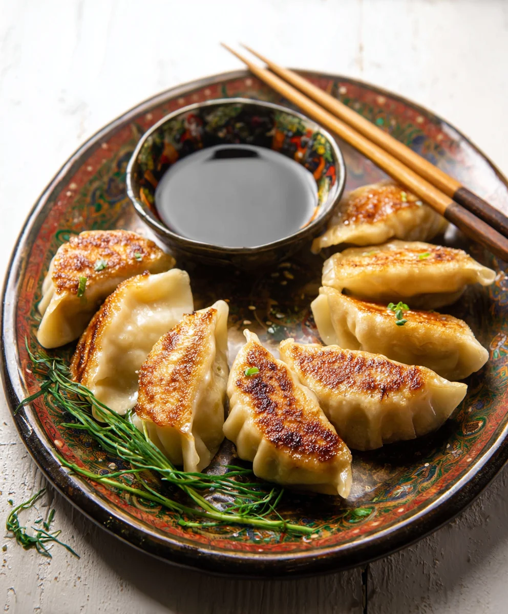 Easy Pan-Fried Chicken Potstickers Recipe