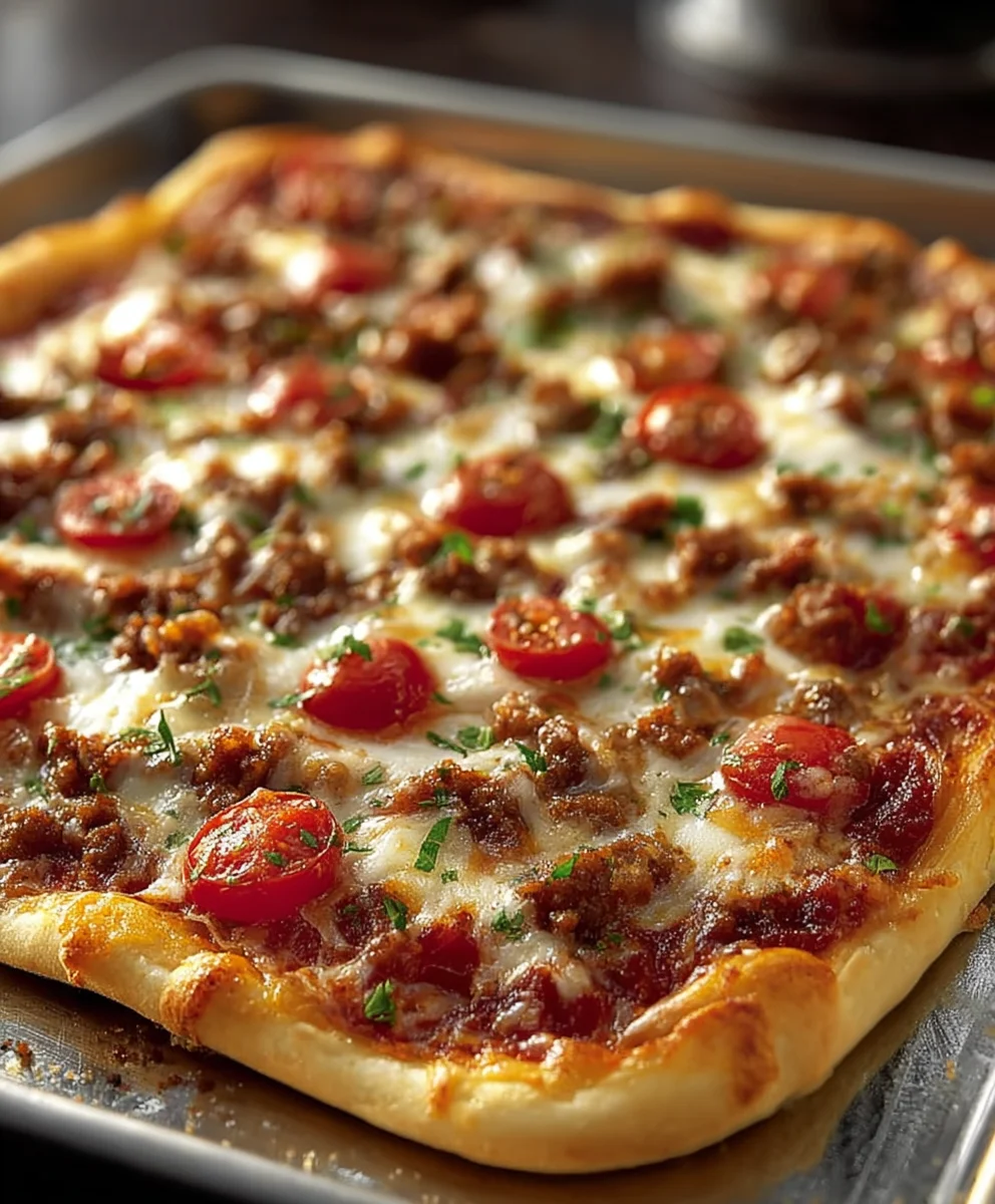 Ultimate School Pizza- Easy Beef Recipe