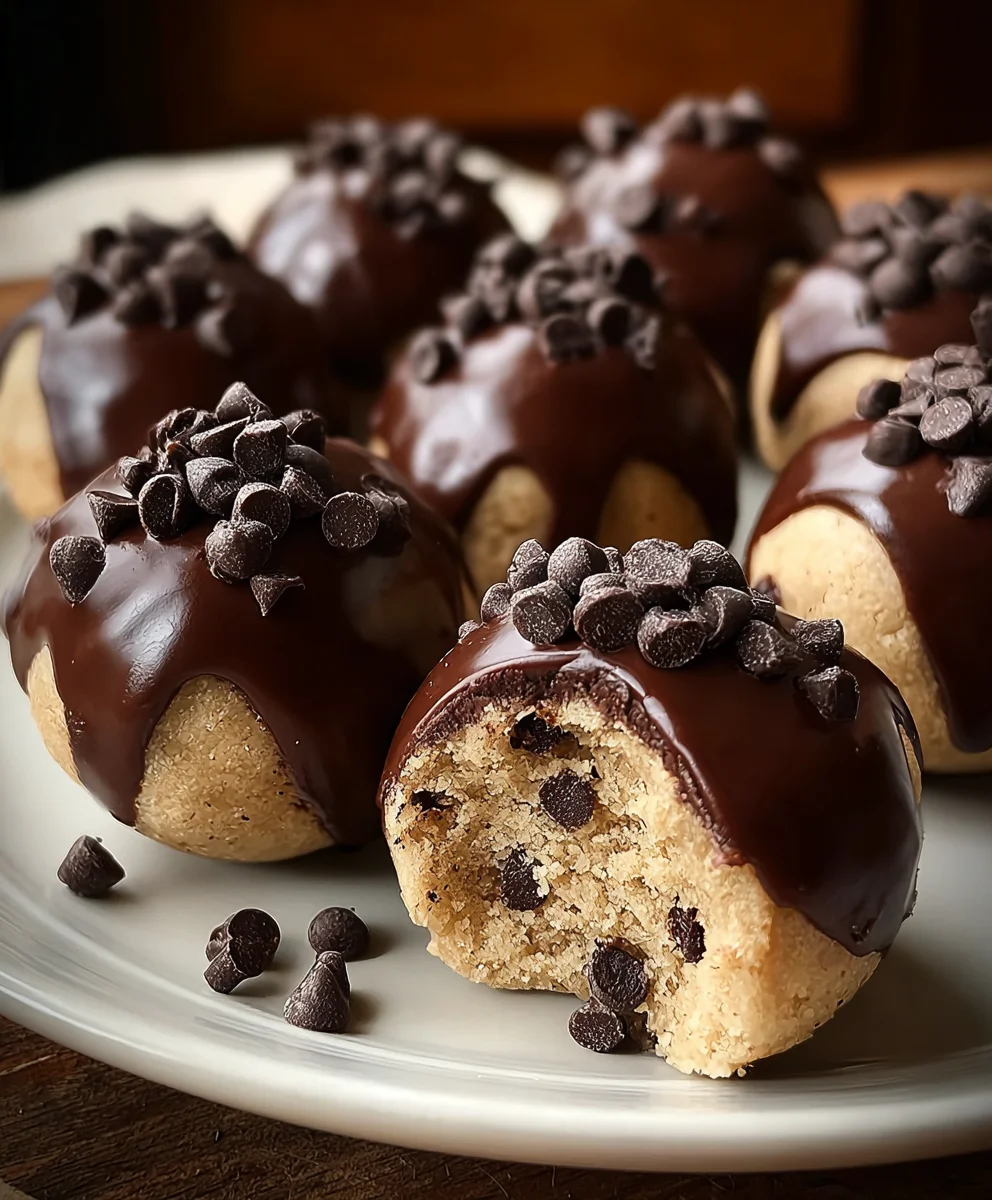 Easy Chocolate-Dipped Cookie Dough Bites Recipe