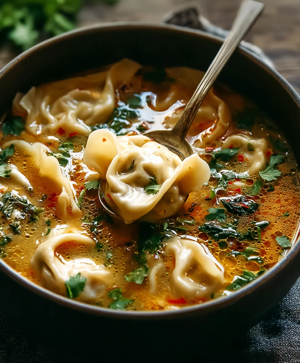 Cozy Beef Potsticker Soup Recipe - Easy Comfort Food