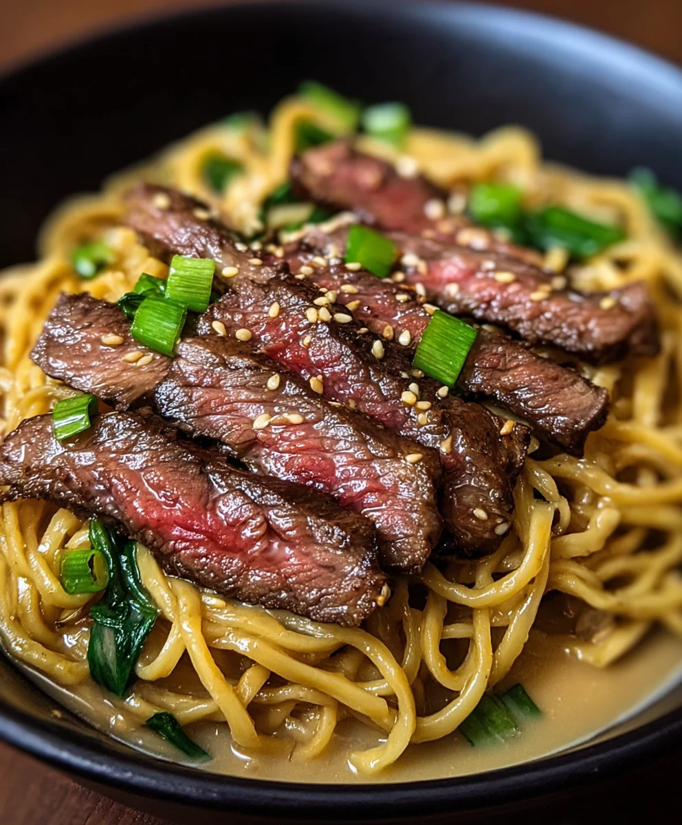 Garlic Butter Beef Lightning Noodles-Quick & Flavorful
