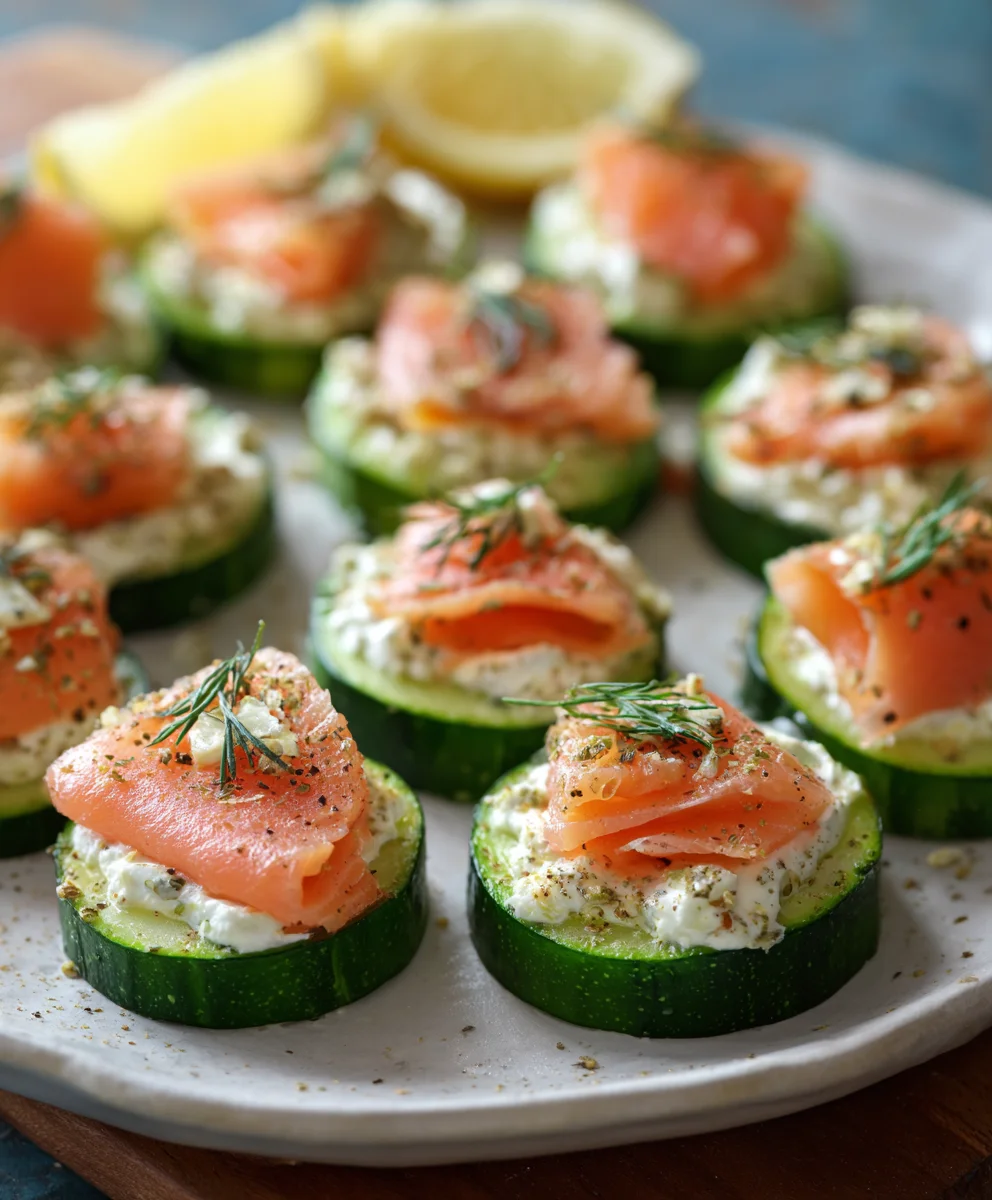 Cucumber Smoked Salmon Bites-Easy Appetizer Recipe
