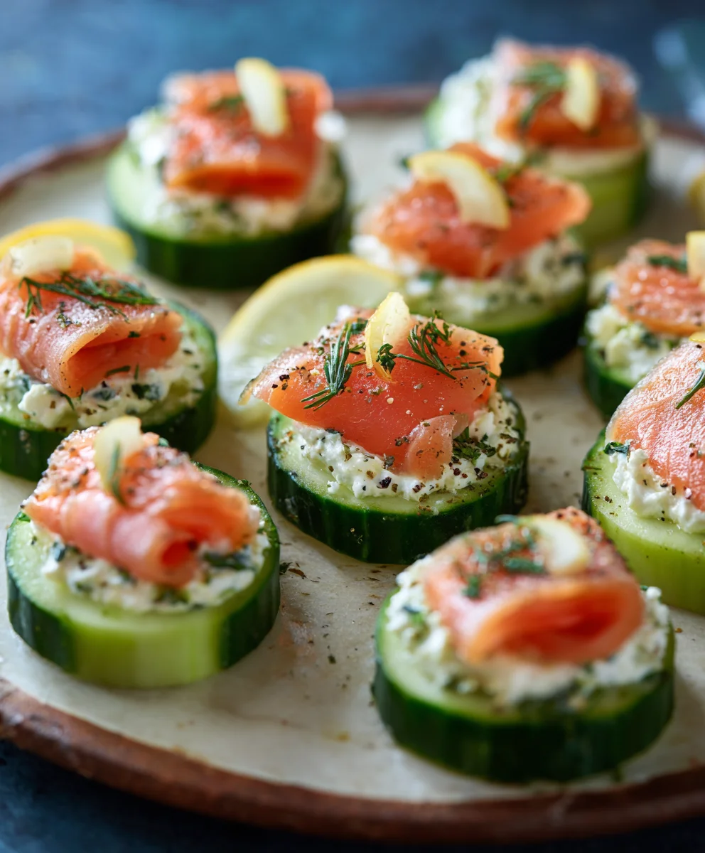 Cucumber Smoked Salmon Bites-Easy Appetizer Recipe