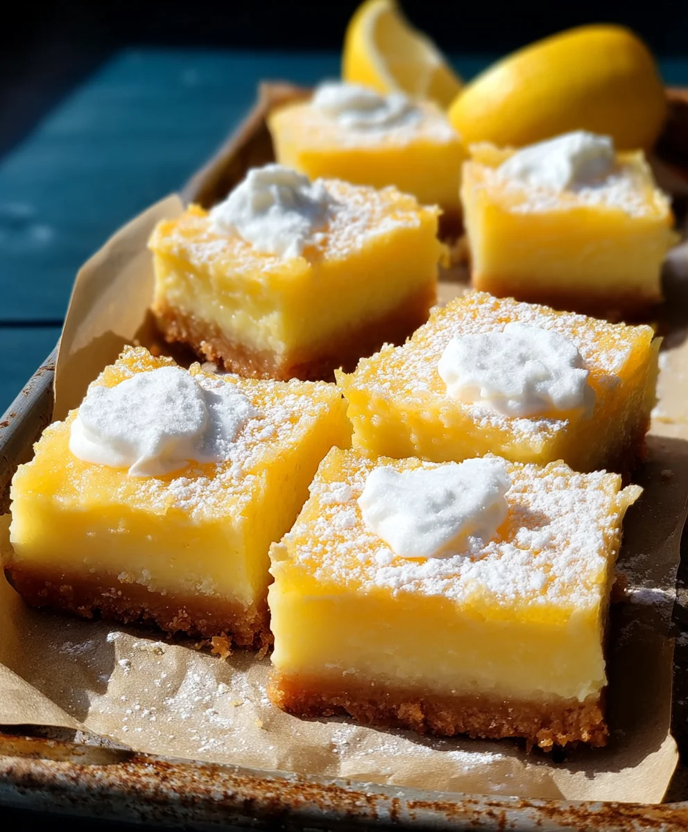 Tangy Citrus Dessert Squares - Refreshing Sweet Treat