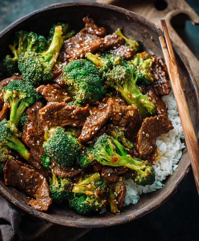 Chinese Beef and Broccoli (牛肉炒西兰花)