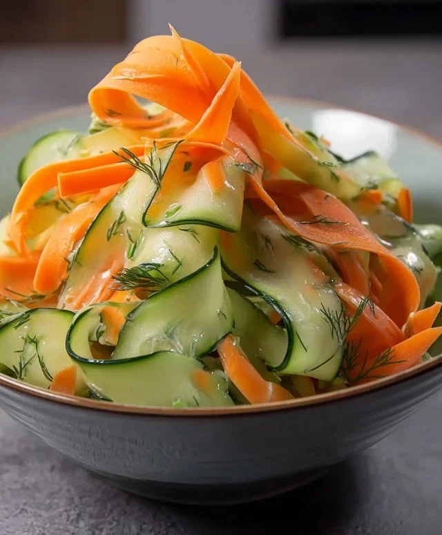 Carrot and Cucumber Ribbon Salad