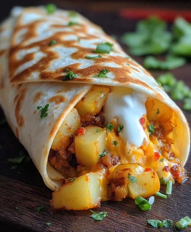 Cheesy Potato Burritos