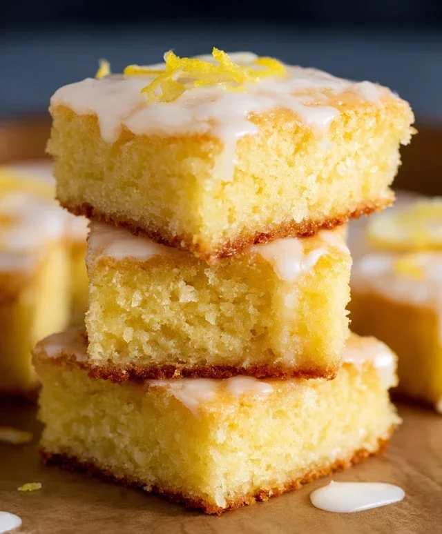 Easy Lemon Brownies Recipe