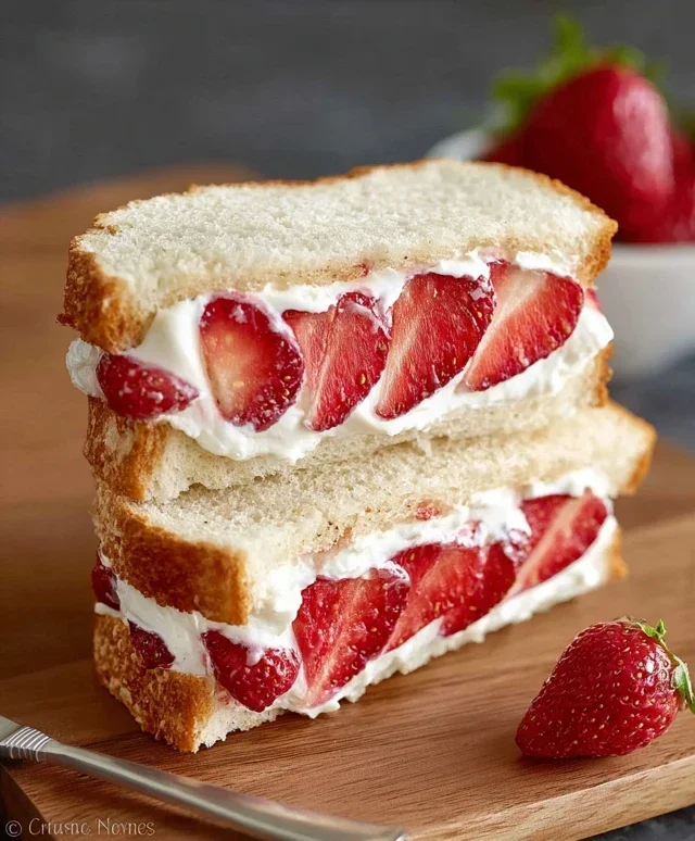 4-ingredient Strawberry Sando