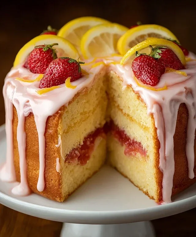Strawberry Lemonade Cake