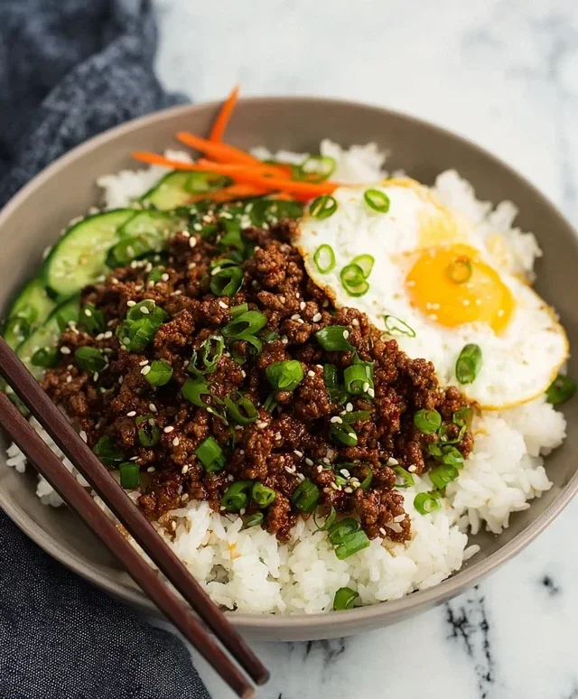 Korean Ground Beef Bowl (25-Minutes)