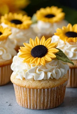 Sunflower cupcakes