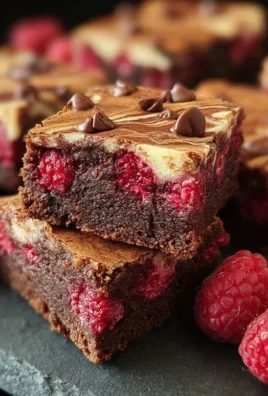 Raspberry Swirl Brownies