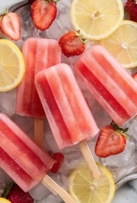 Strawberry Lemonade Popsicles