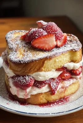 Strawberry Cream Cheese Stuffed French Toast