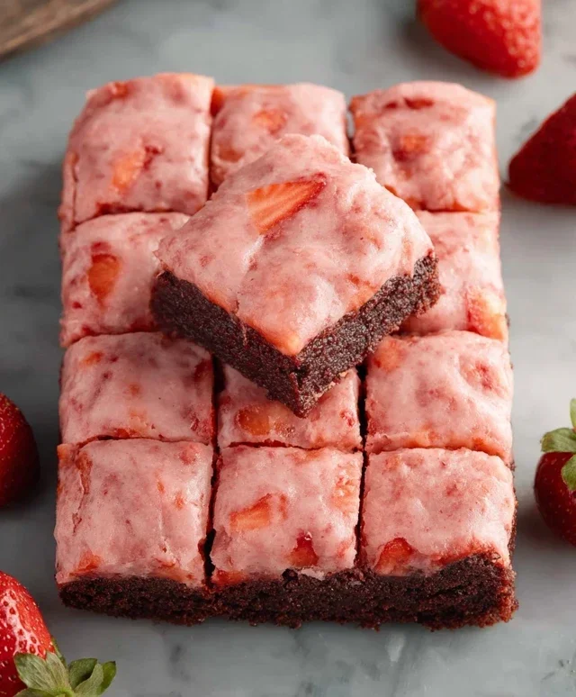 Strawberry Brownies