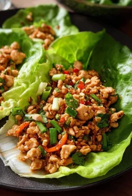 Thai Chicken Lettuce Wraps