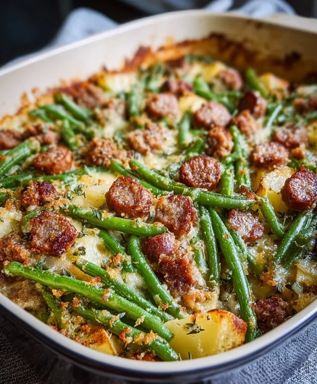 Sausage Green Bean Potato Casserole