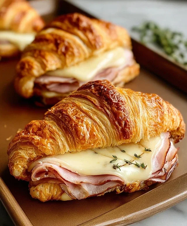 Turkey & Beef Beef Ham Croissant Melts