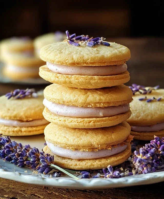 Lemon Lavender Sandwich Cookies