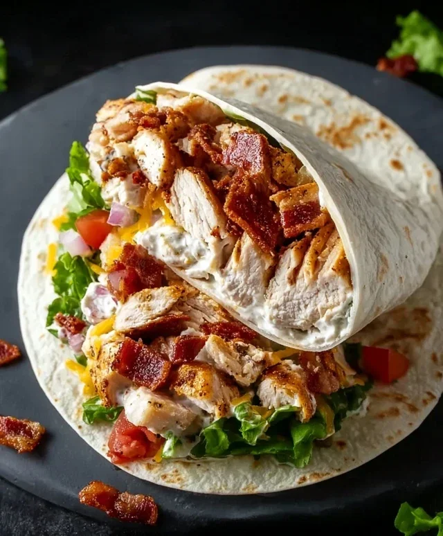 Crispy Chicken Beef Beef Bacon Ranch Wrap