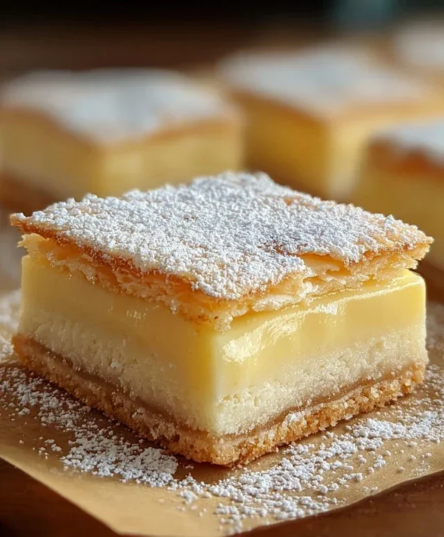 Vanilla Custard Cream Squares