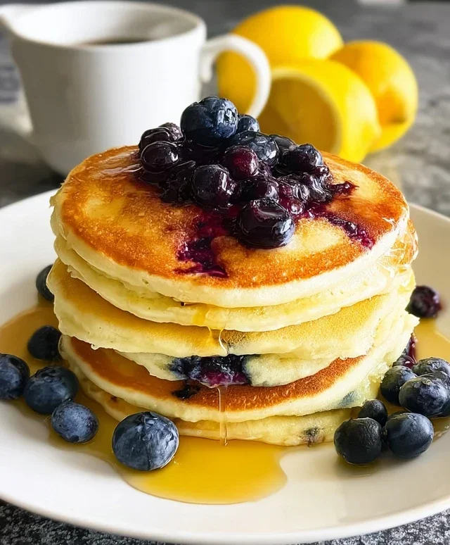 Lemon Blueberry Pancakes