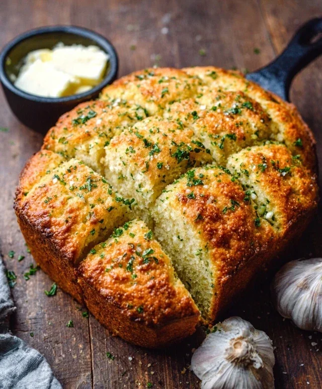 Garlic Butter Keto Bread