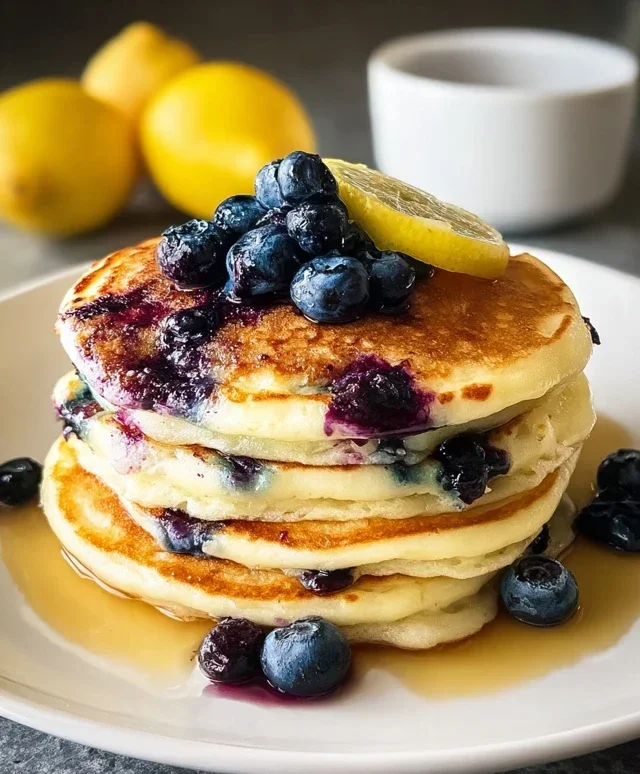 Lemon Blueberry Pancakes