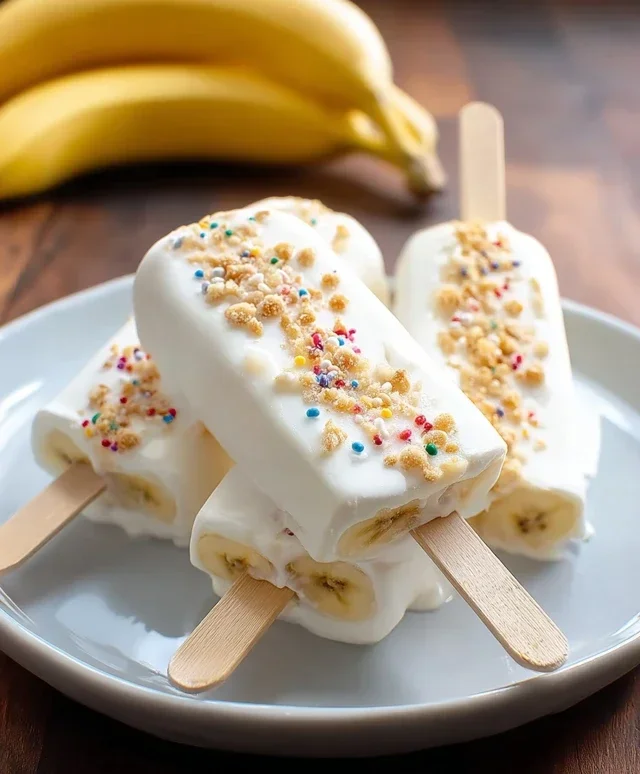 Frozen Banana Yogurt Bites