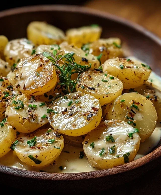 Creamy Garlic Sauce Potatoes