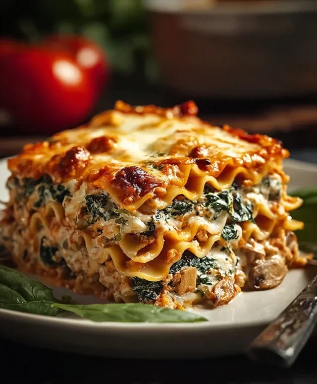 Mushroom And Spinach Lasagna Recipe