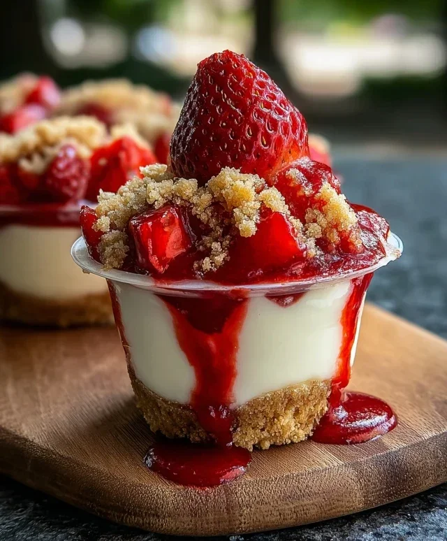 Strawberry Cheesecake Cups