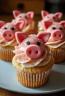Strawberry Piggy Cupcakes