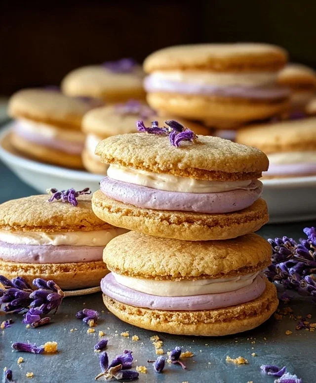 Lemon Lavender Sandwich Cookies