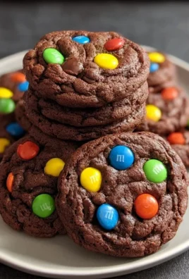 Chocolate M&M Cookies