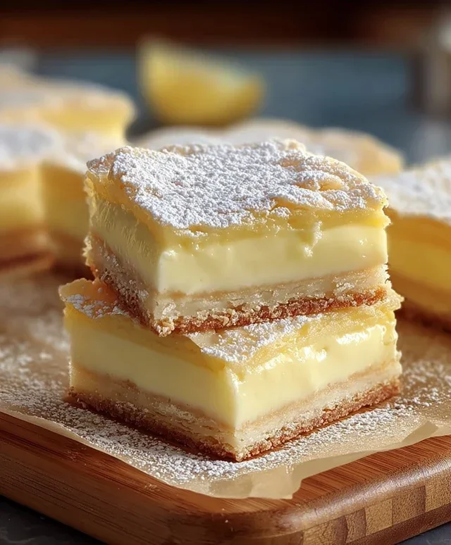 Vanilla Custard Cream Squares