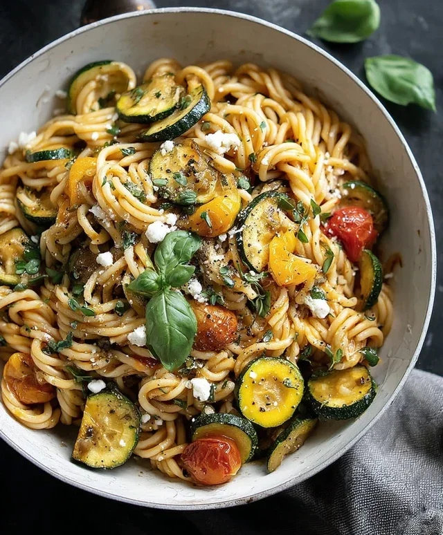 Summer Squash Pasta Skillet